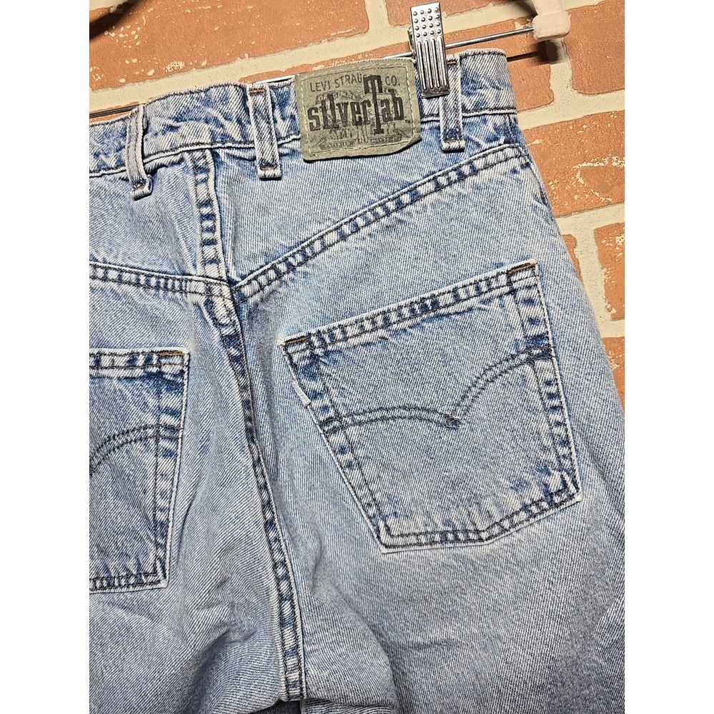 Vtg 90s Levis SilverTab Loose Fit  Denim Jean Shorts Mens Sz 30  Made In‎ USA